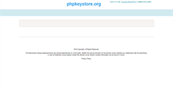 Desktop Screenshot of phpkeystore.org